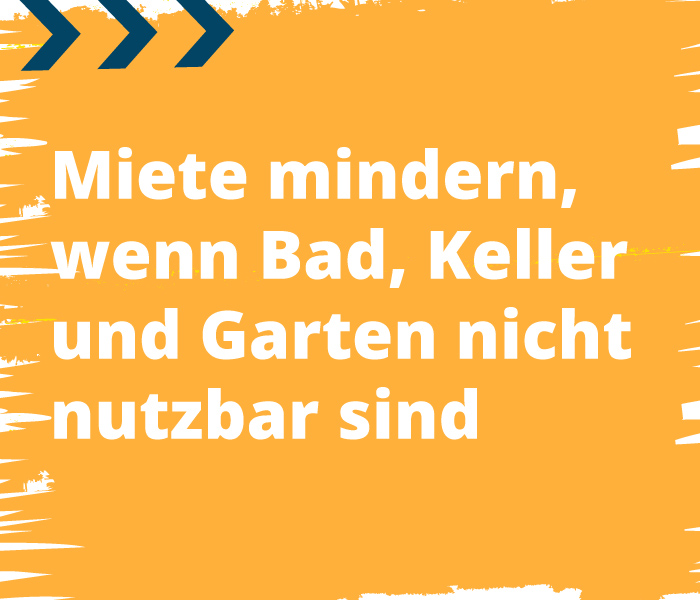 Wohnzimmer, Bad, Keller & Garten nicht nutzbar ...